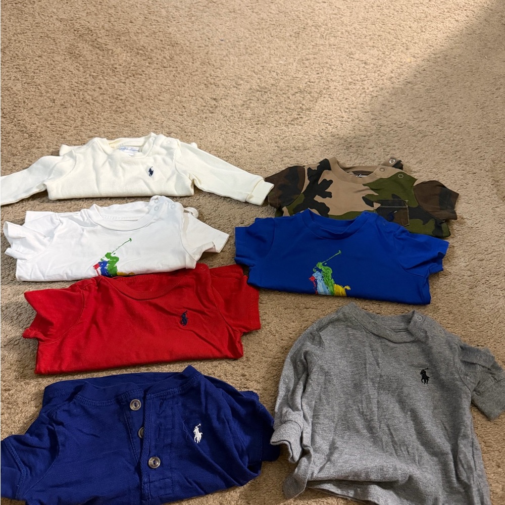 Polo by Ralph Lauren Kids' Colorful Long Sleeve Tees